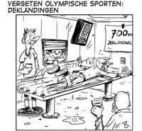 Vergeten Olympische sporten: deklandingen