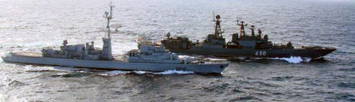 Franse en Russische marine